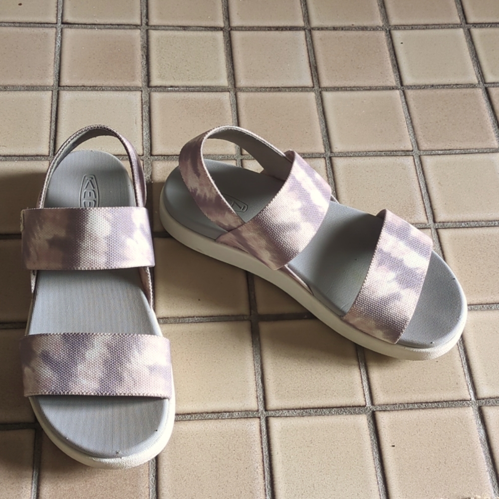 Keen Pink & Gray  Strap Sandals